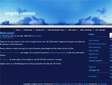 Tablet Screenshot of angelacannon.com